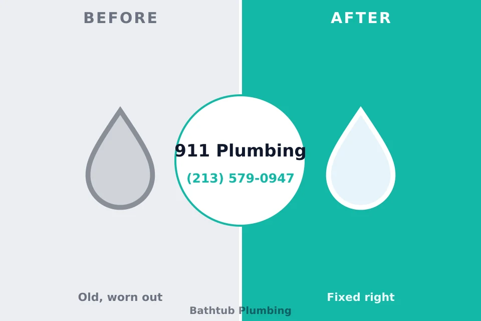 Before and after: plumbing company Richmond, TX